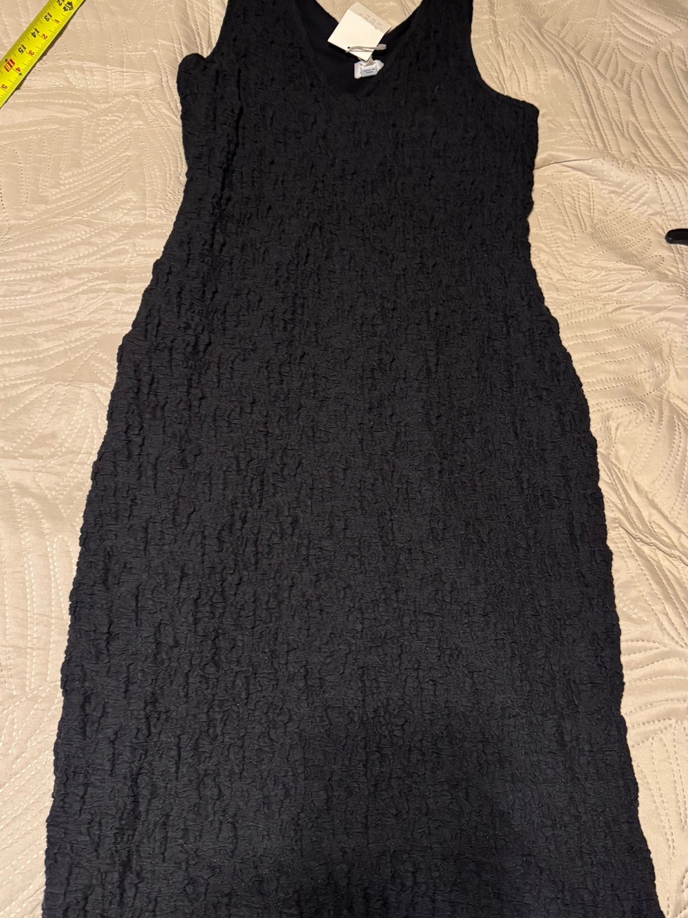 A New day Black Textured Sleeveless Sheath Dress NWTs Sz Small
